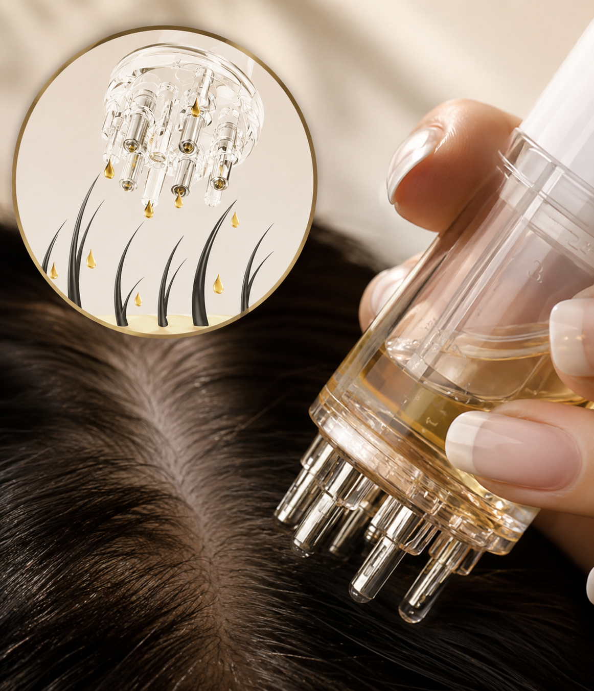 SerumDrop – Multi-Nozzle Scalp Treatment Tool