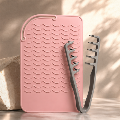 VelvetGuard – Silicone Heat Protection Styling Set