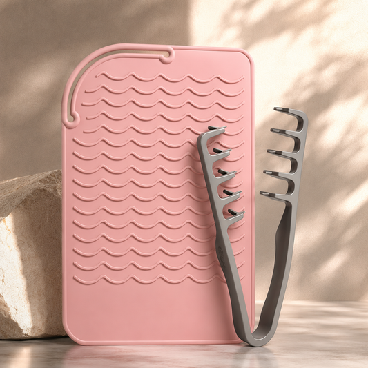 VelvetGuard – Silicone Heat Protection Styling Set