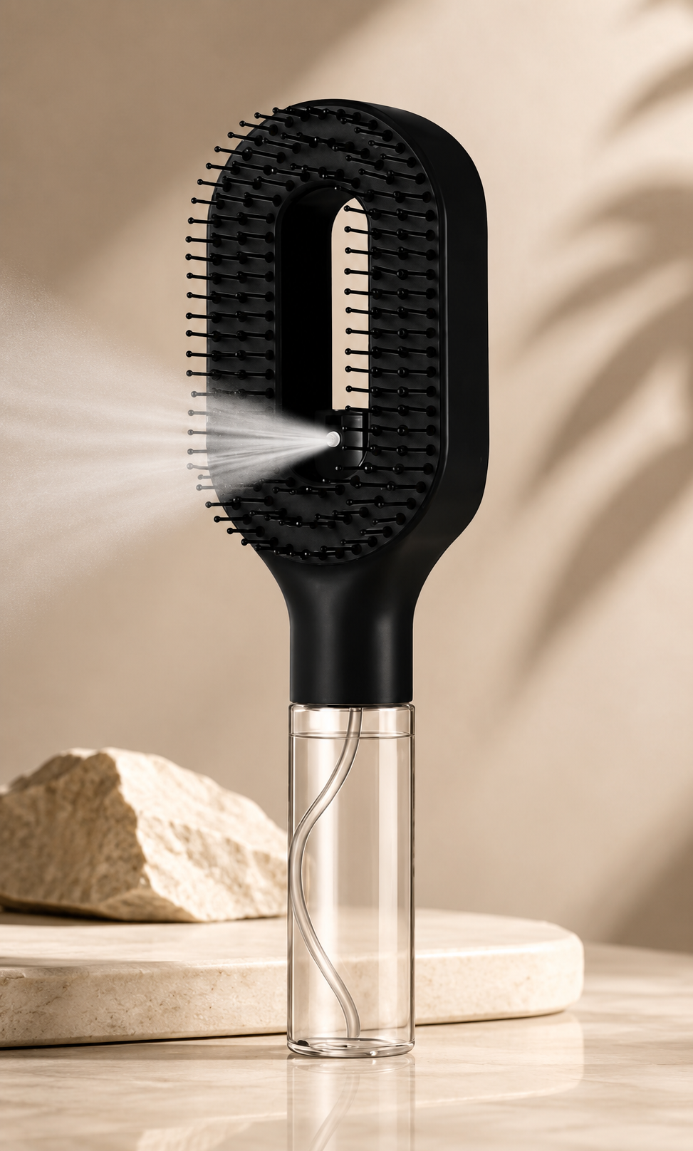 DewBrush – 2-in-1 Misting Detangle & Style Brush