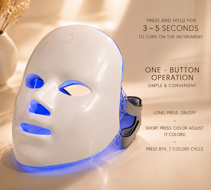 GlowShield – 7-Color LED Facial Light Therapy Mask