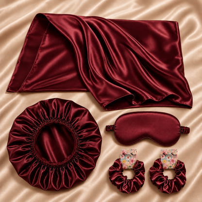 DreamSatin – 5-Piece Satin Look Sleep Set
