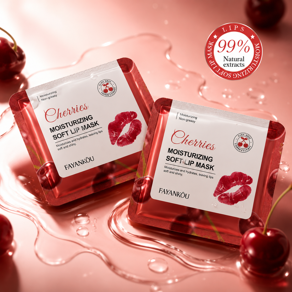CherryKiss – Cherry Lip Mask (10-Pack)