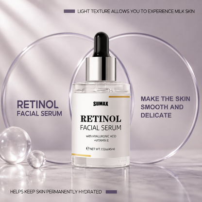 GlowCode Retinol Facial Serum - Light texture milk skin callout