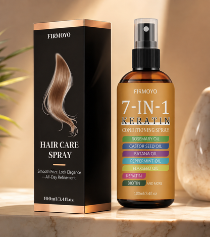 VelvetMist 7-in-1 Keratin Spray - Product and Box