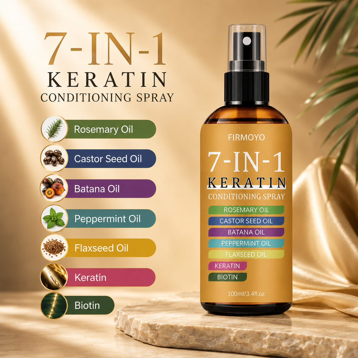 VelvetMist 7-in-1 Keratin Spray - Key Ingredients