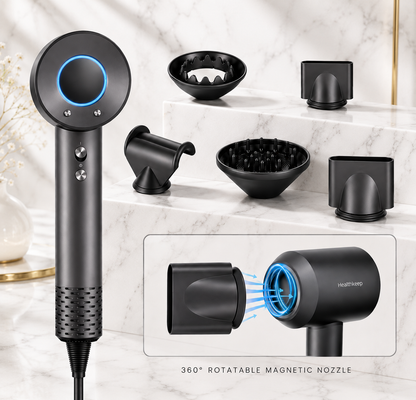 AirRitual Professional Ionic Hair Dryer - 5 nozzle attachments