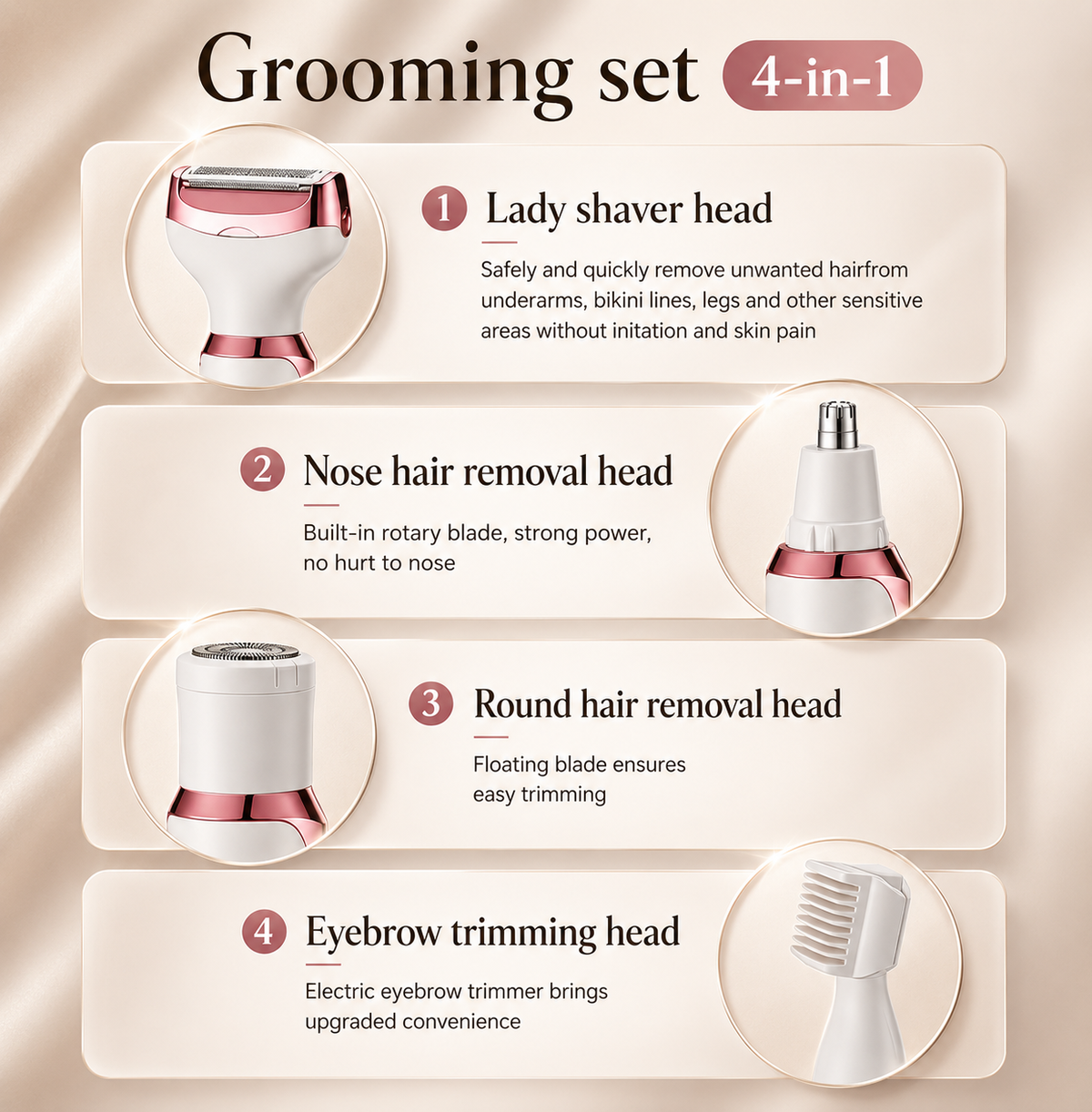 SilkTrim Pro – 4-in-1 Women's Grooming Kit